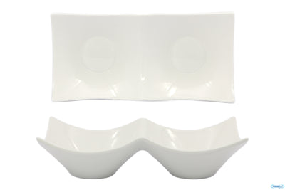 B.B. White-Ciotola Doppia Cm.24,8X12,2X6 Ba1085