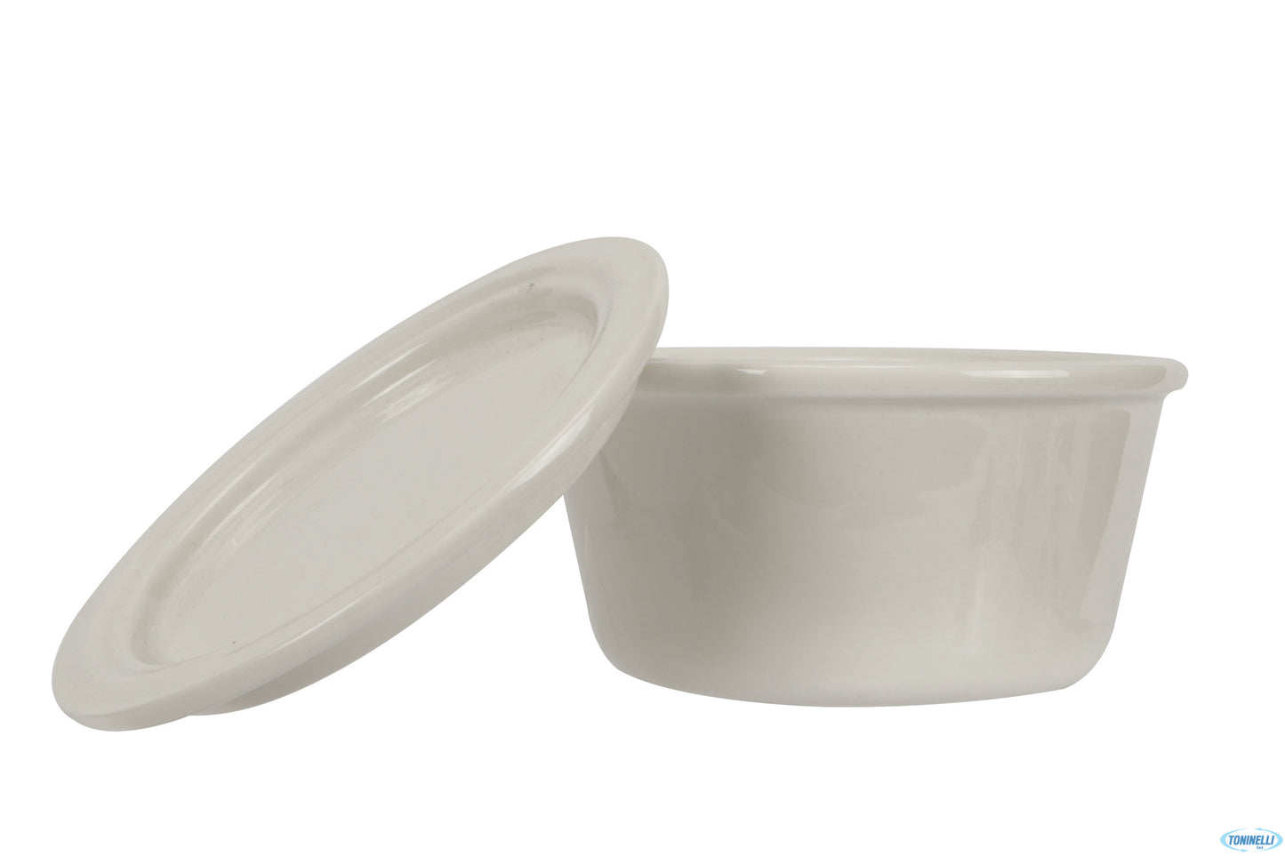 B.B. White-Vasetto Cilindrico Ml.290 Con Coperchio 100Mm 6923D-4.25-T