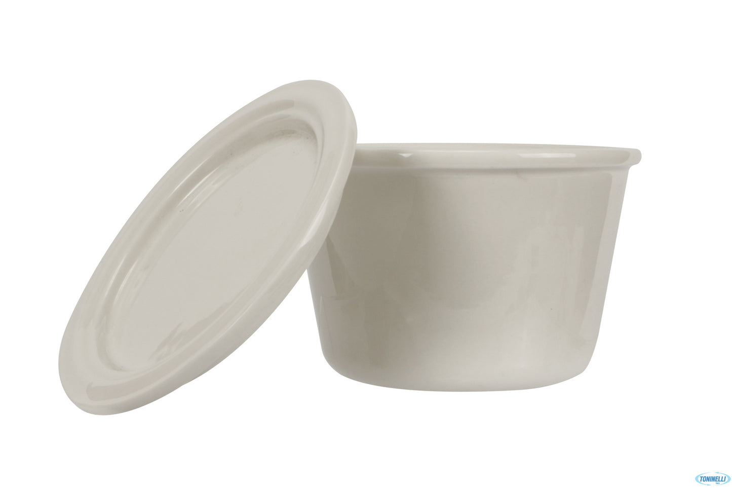 B.B. White-Vasetto Cilindrico Ml.370 Con Coperchio 100Mm 6924D-4.25-T