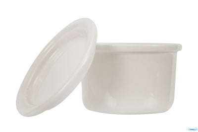 B.B. White-Vasetto Cilindrico Ml.200 Con Coperchio 80Mm 6922D-3.5-T