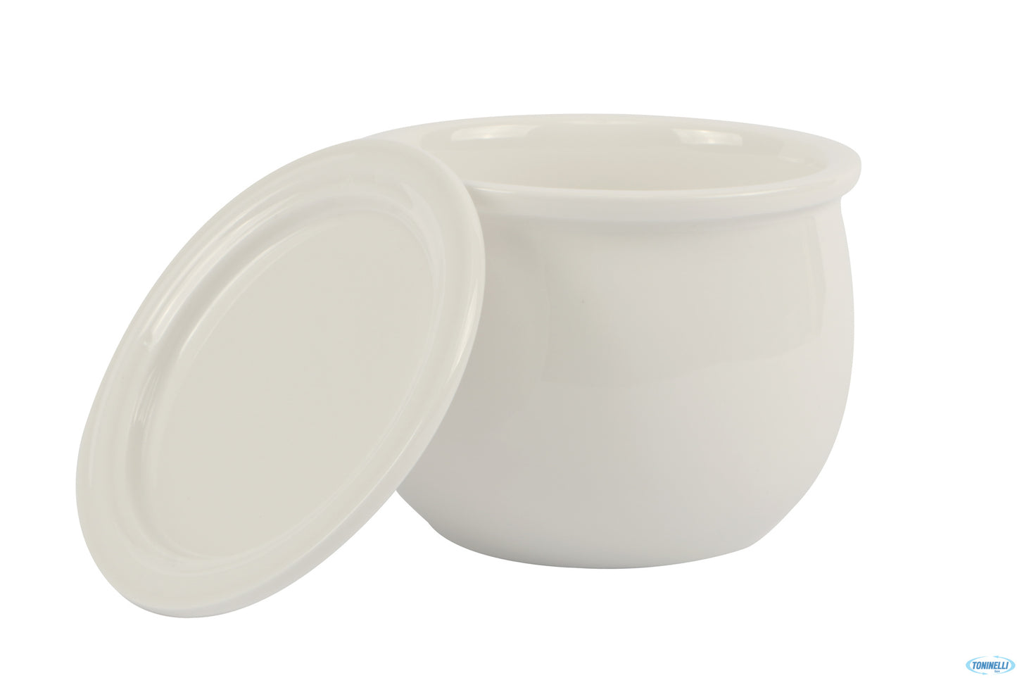 B.B. White-Vasetto Tulip Ml.580 Con Coperchio 100Mm 6930D-4.25-T