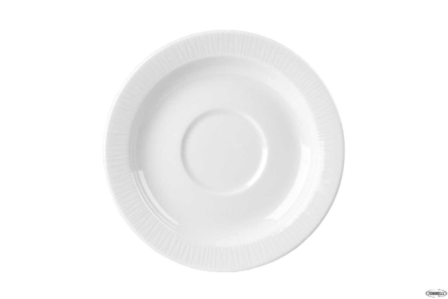 Bamboo White-Piattino Cm 15 X Tazza The E Cappuccio Impilabile Whbalsm1