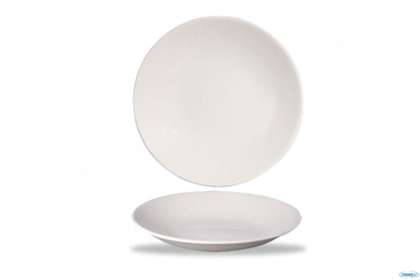 Bamboo White-Piatto Fondo Coupe Cm 25,5 Whbald251