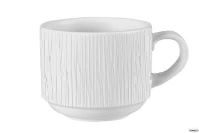 Bamboo White-Tazza Espresso Impilabile Alta Cl 9 Whbalsc31