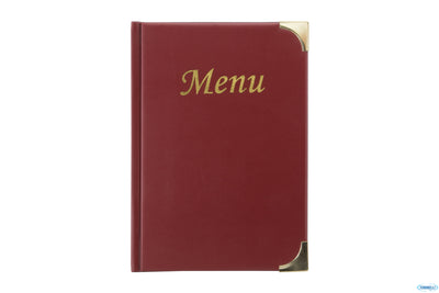 Basic-Portamenu Bordeaux A4 10Pagine Cm 31,5X24 Mc-Bra4-Wr