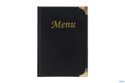 Basic-Portamenu Nero A4 10Pagine Cm 31,5X24 Mc-Bra4-Bl