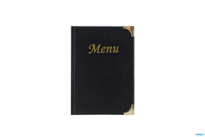 Basic-Portamenu Nero A5 10 Pagine Cm 23,7X17,2 Mc-Bra5-Bl