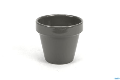 Bit On Side Grey-Vasetto Con Bordo Diametro Cm 9,7 H 9 Bcpepl121