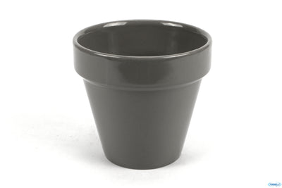 Bit On Side Grey-Vasetto Con Bordo Diametro Cm 10,9 H 10,4 Bcpepl171