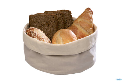 Porta Pane Cotone Tondo Interno-Esterno Beige Cm.17Xh.11 30340