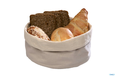 Porta Pane Cotone Tondo Interno-Esterno Beige Cm.20Xh.12 30350