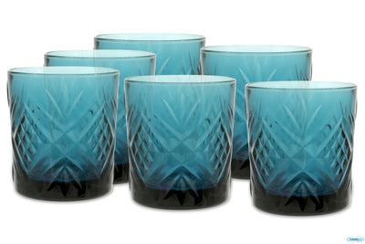 Broadway Color -Confezione 6 Bicchieri Acqua Fb Blu Cl.30 In Pasta Colore Q1616