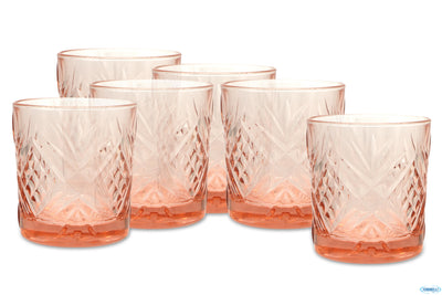 Broadway Color -Confezione 6 Bicchieri Acqua Fb Pesca Cl.30 In Pasta Colore Q1614