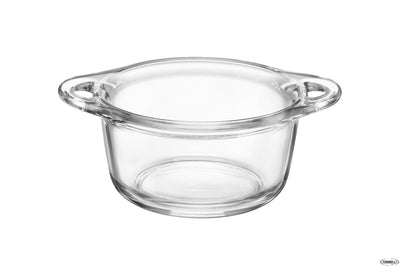 Buffet Casseruola In Vetro Temperato A 2 Manici Cl.30 H.5,8 Diametro Cm.14 125610Mtx121990