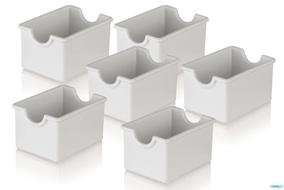 Confezione 6 Portabustine Abs Bianche C56W