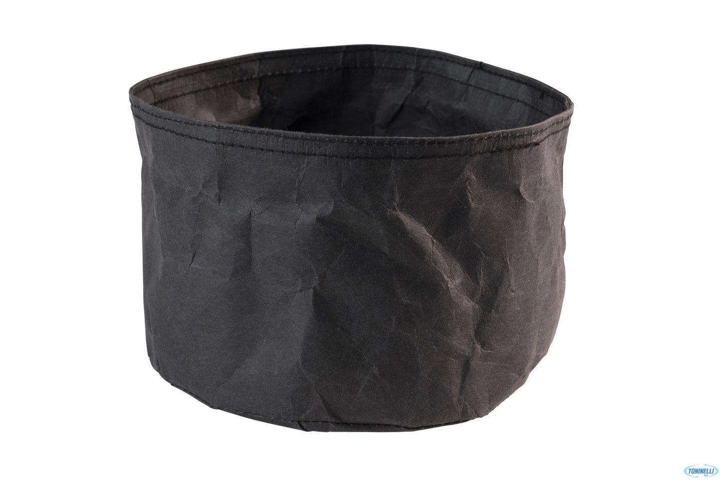 Porta Pane Fibra Naturale Tondo Esterno-Interno Nero Cm.17Xh.11 30441