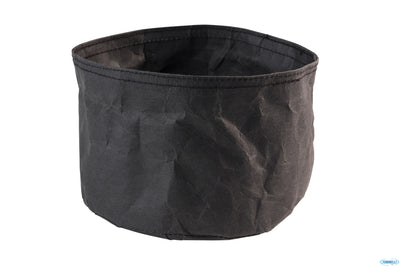 Porta Pane Fibra Naturale Tondo Esterno-Interno Nero Cm.17Xh.11 30441