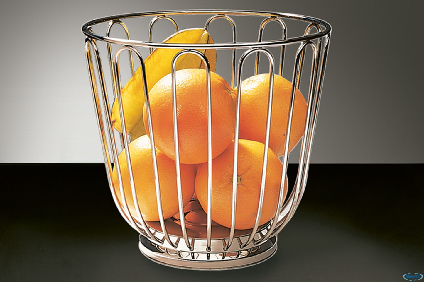 Cesto Frutta Tondo Filo Inox Cm.21,5Xh.20,5 30270