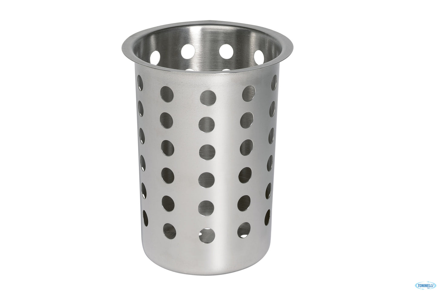 Cestino Portaposate Inox Satinato Tondo Cm.9,7Xh.13,7 11999