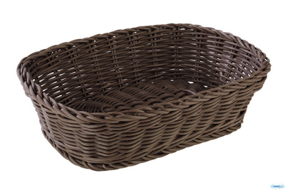 Profi Line-Cestino Polipropilene Rettangolare Cm.26,5X19Xh.7 Marrone 50703