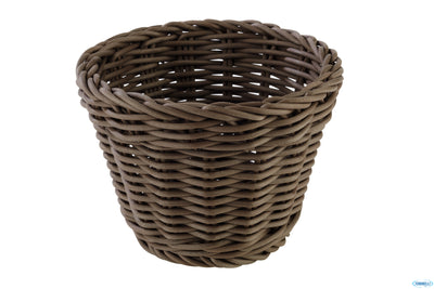 Profi Line-Cestino Polipropilene Tondo Alto Cm.13Xh.10 Marrone 50623