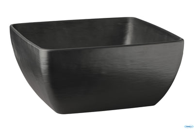 Slate-Ciotola In Melamina Nera Effetto Ardesia Cm 25X25 H.12 84245