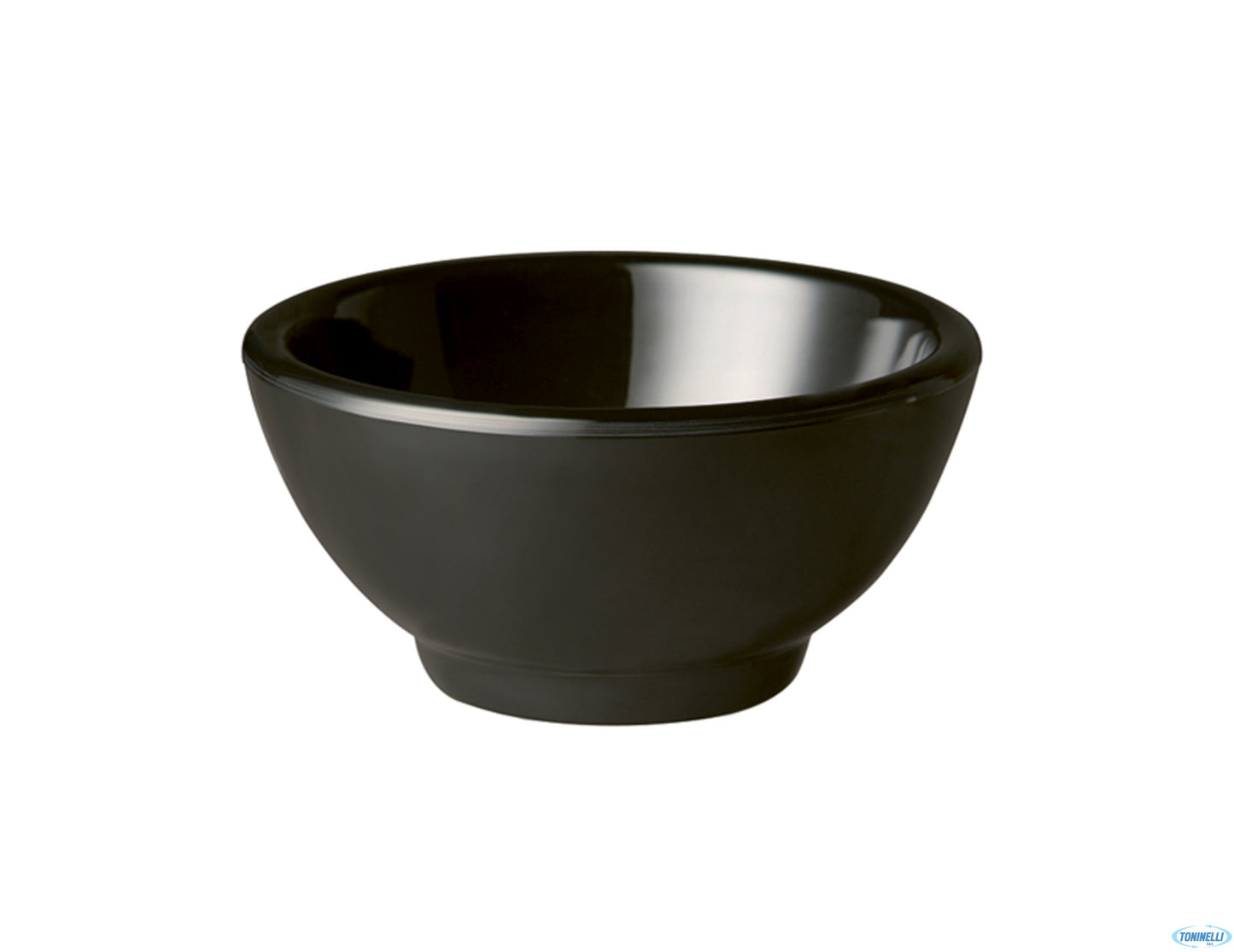 Pure-Coppetta Tonda Melamina Nera Infrangibile Cm.13 H.6,5 -50° - 70°C 83454