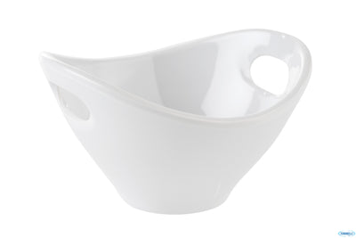 Mini-Coppetta Finger Melamina Bianco Con Manici Cm.9,5X9Xh5,5 84448