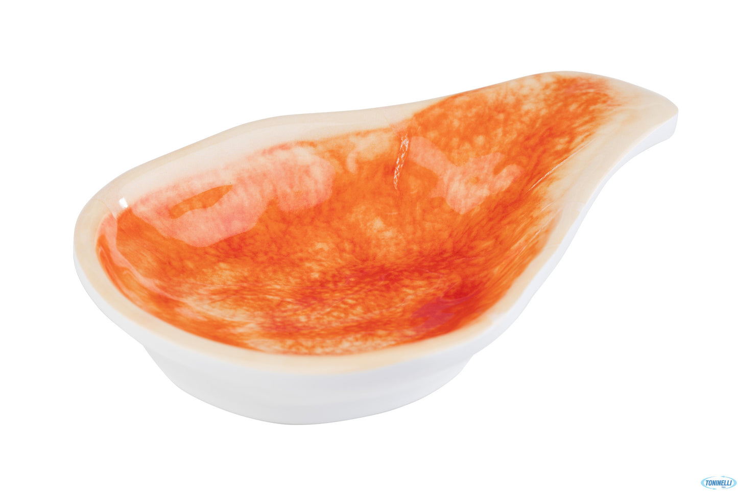 Mini Colour-Coppetta Melamina Esterno Bianco Interno Arancio Cm.12,5X9Xh.3,5 84626