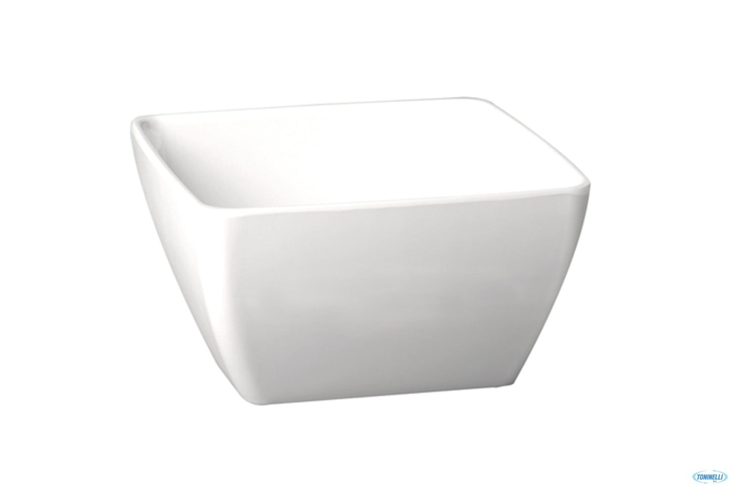Pure Color-Insalatiera Quadrata Melamina Bianca Infrangibile Cm.25X25 H.12 -50° - 70°C 83408