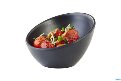 Zen-Coppetta Obliqua Melamina Gres Nero Cm.10Xh7 84349