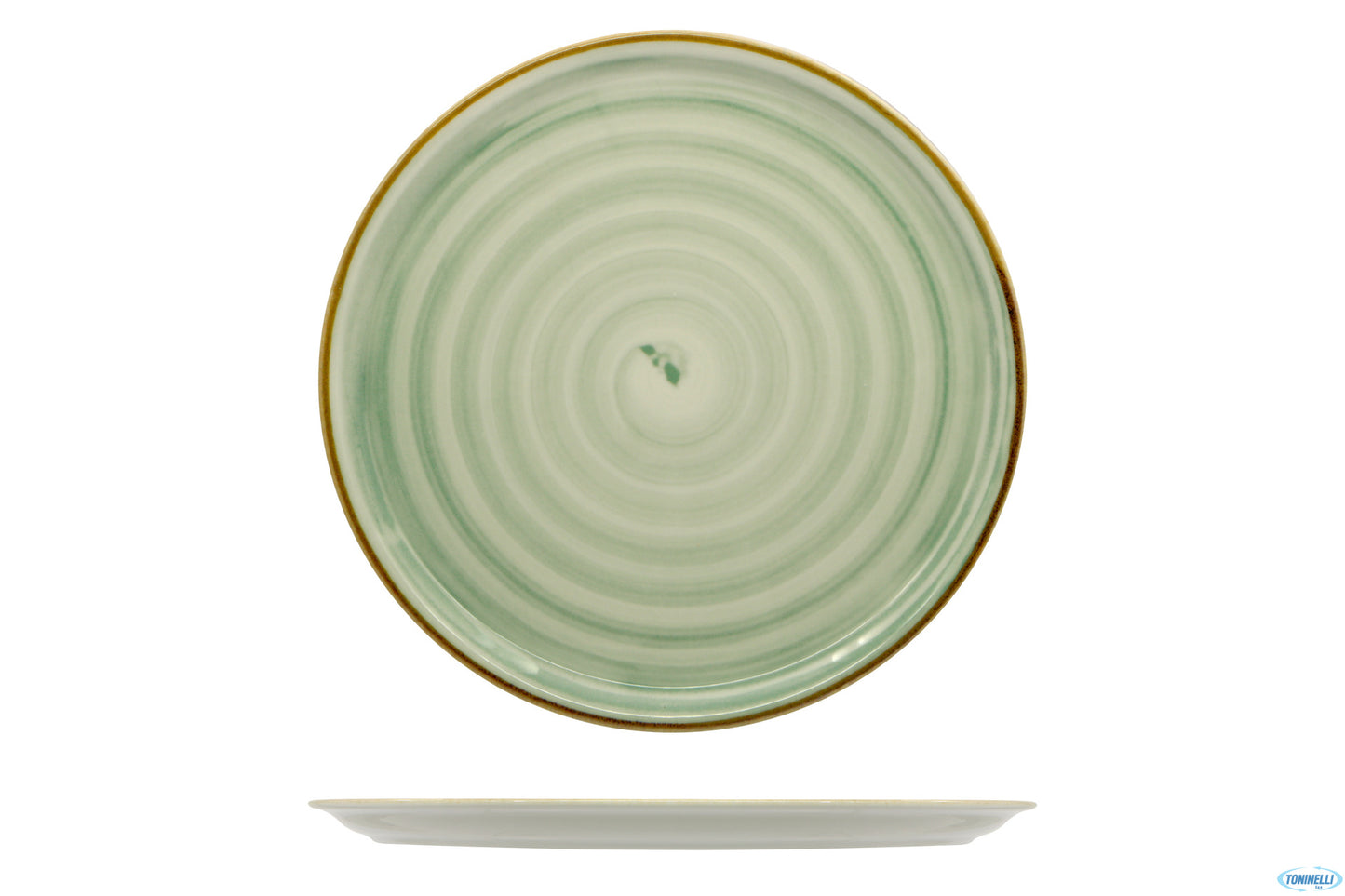 Circus Spirale Verde-Piatto Pizza Cm.33 04018-Z17