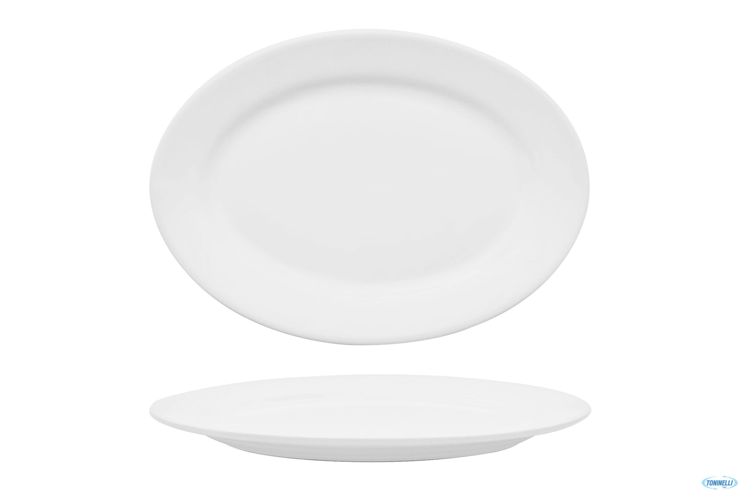 Vassoio Ovale Coupe Classic White Cm.30x21 - Confezione da 4 Pz.