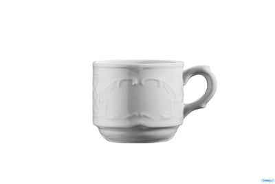 Tazza Caffe Classico Bianco Cl.10 Impilabile - Confezione da 6 Pz.