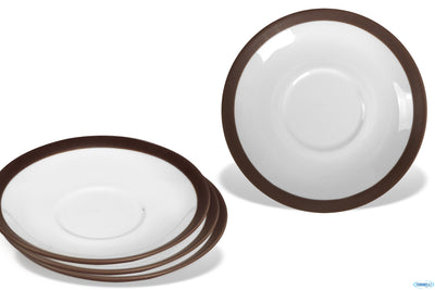 Coffee E Co.-Marrone Confezione 4 Piattini Cappuccio Cm.14 A4185Y126T46