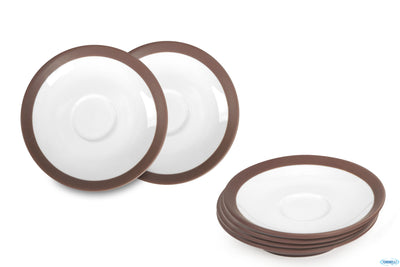 Coffee E Co.-Marrone Confezione 6 Piattini Caffe Cm.12 A4183Y126T46