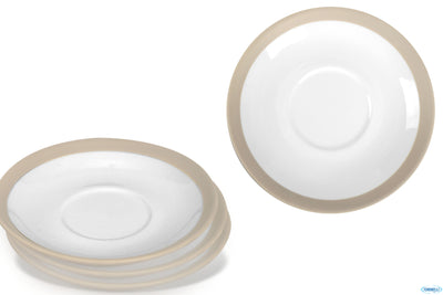 Coffee E Co.-Tortora Confezione 4 Piattini Cappuccio Cm.14 A4185Y123T46