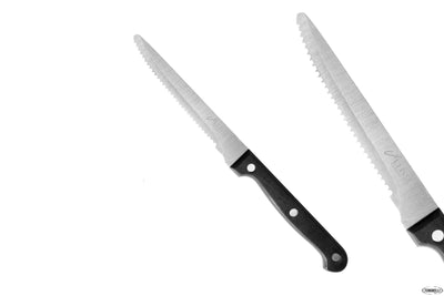Coltello Bistecca Senza Punta Basico Seghettato