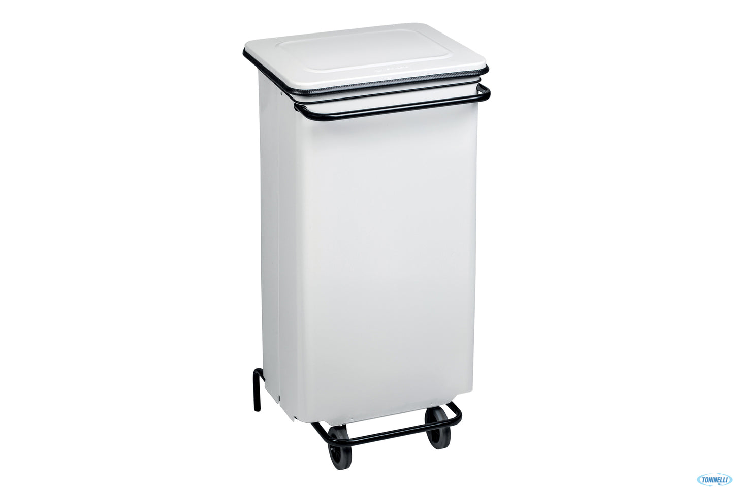 Conticolor-Contenitore Rifiuti Mobile A Pedale Bianco 110L Cm 48X42 H 96,5 791124