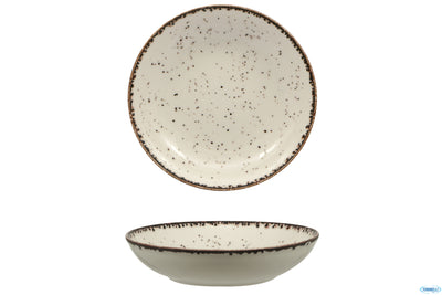 Cromya Cream-Piatto Fondo Coupe In Porcellana Cm.20