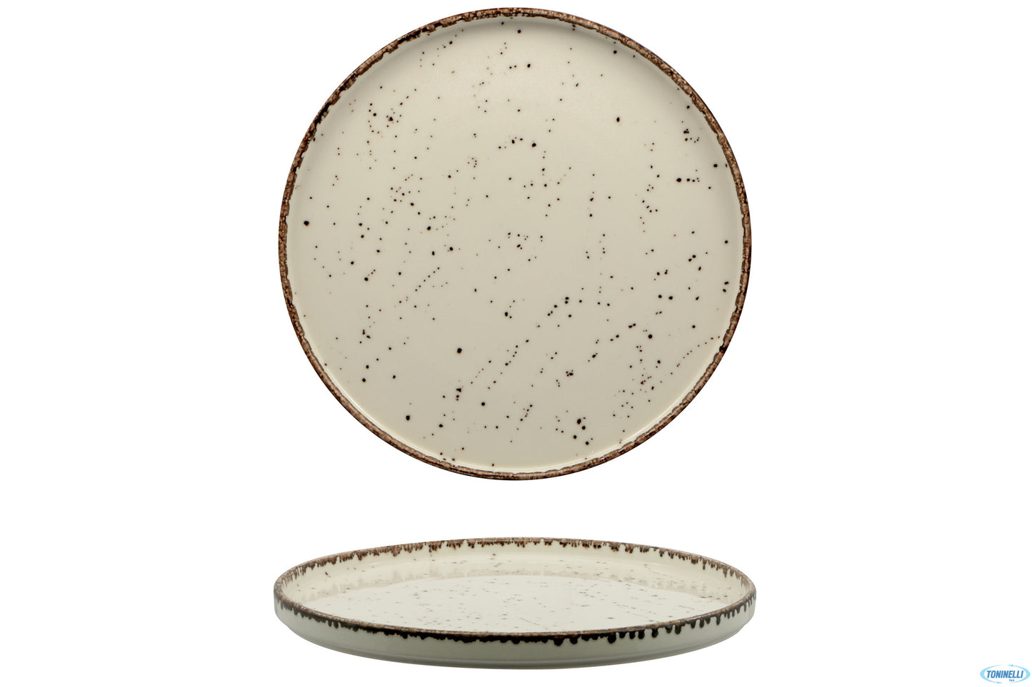 Cromya Cream-Piatto Nordico In Porcellana Cm.28,5 H.1,5