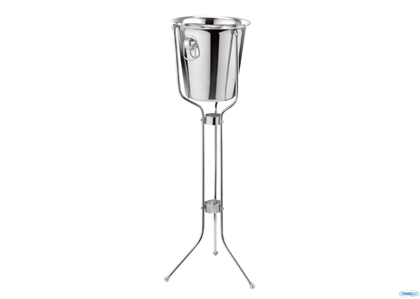 Cubos Colonna Portasecchiello 1 Bottiglia Inox H 72 Cm 2786