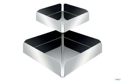 Cusio-Portabustine 2 Contenitori In Acciaio Inox 18-10 Cm 21X21 H 18,5 605