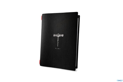 Custom Black Bacco-Portamenu Vini A5 14,8X21 Cogo36M