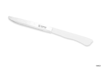 De Luxe-Confezione 6 Coltelli Bistecca-Pizza Lama Cm 12 Bianco