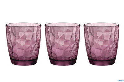 Diamond Purple-Confezione 3 Bicchieri Acqua Cl.30 3.50230