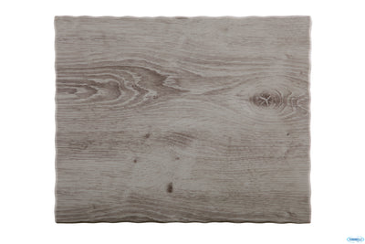 Driftwood-Vassoio In Melamina Effetto Legno Gn 1.2 Cm 32,5X26,5 H. 1,5 Con Piedini Antiscivolo 84182