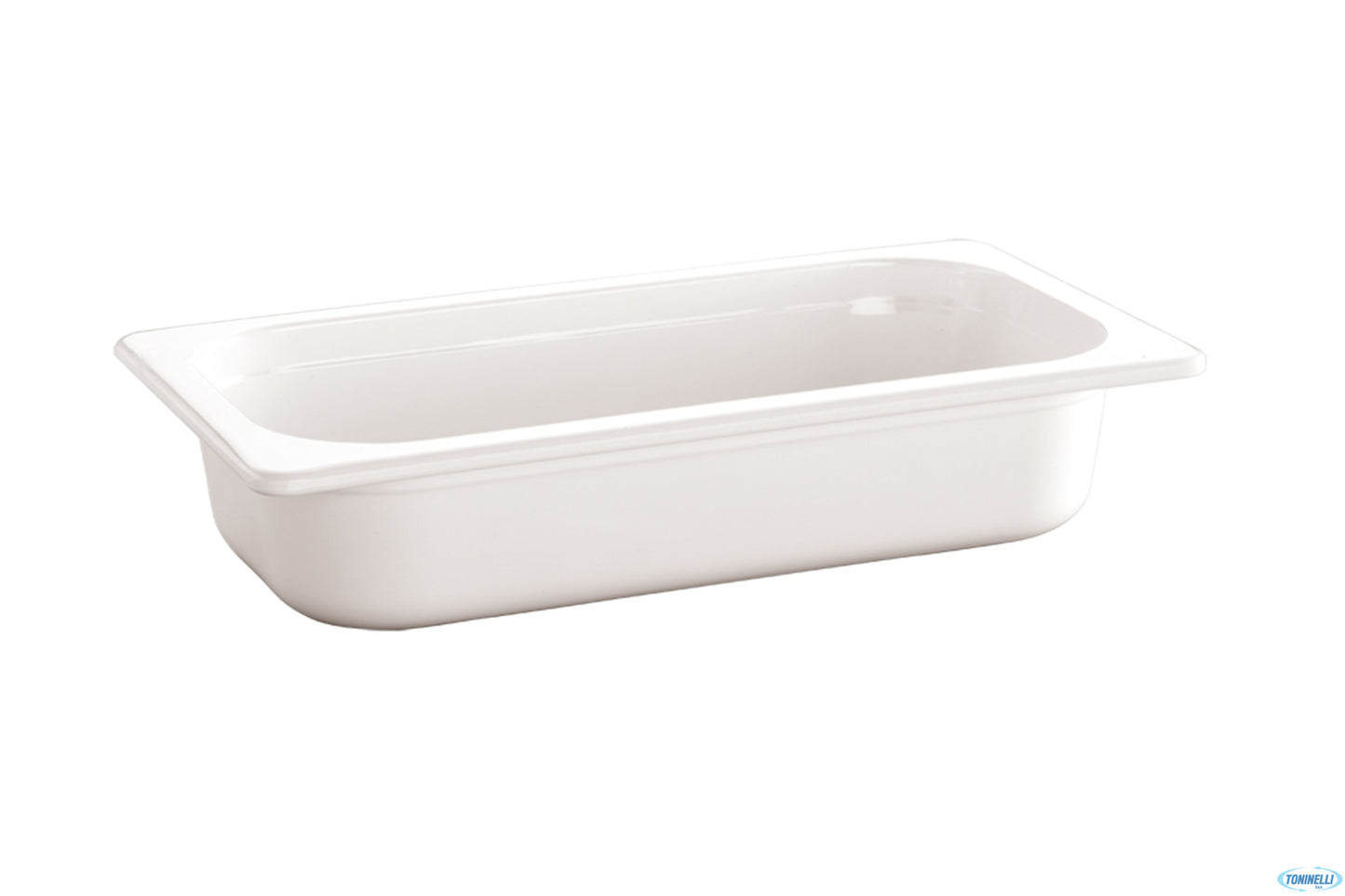 Ecoline-Contenitore Gn 1/3 Cm 32,5 X 17,5X H.6,5 2,0 Litri In Melamina, Bianco