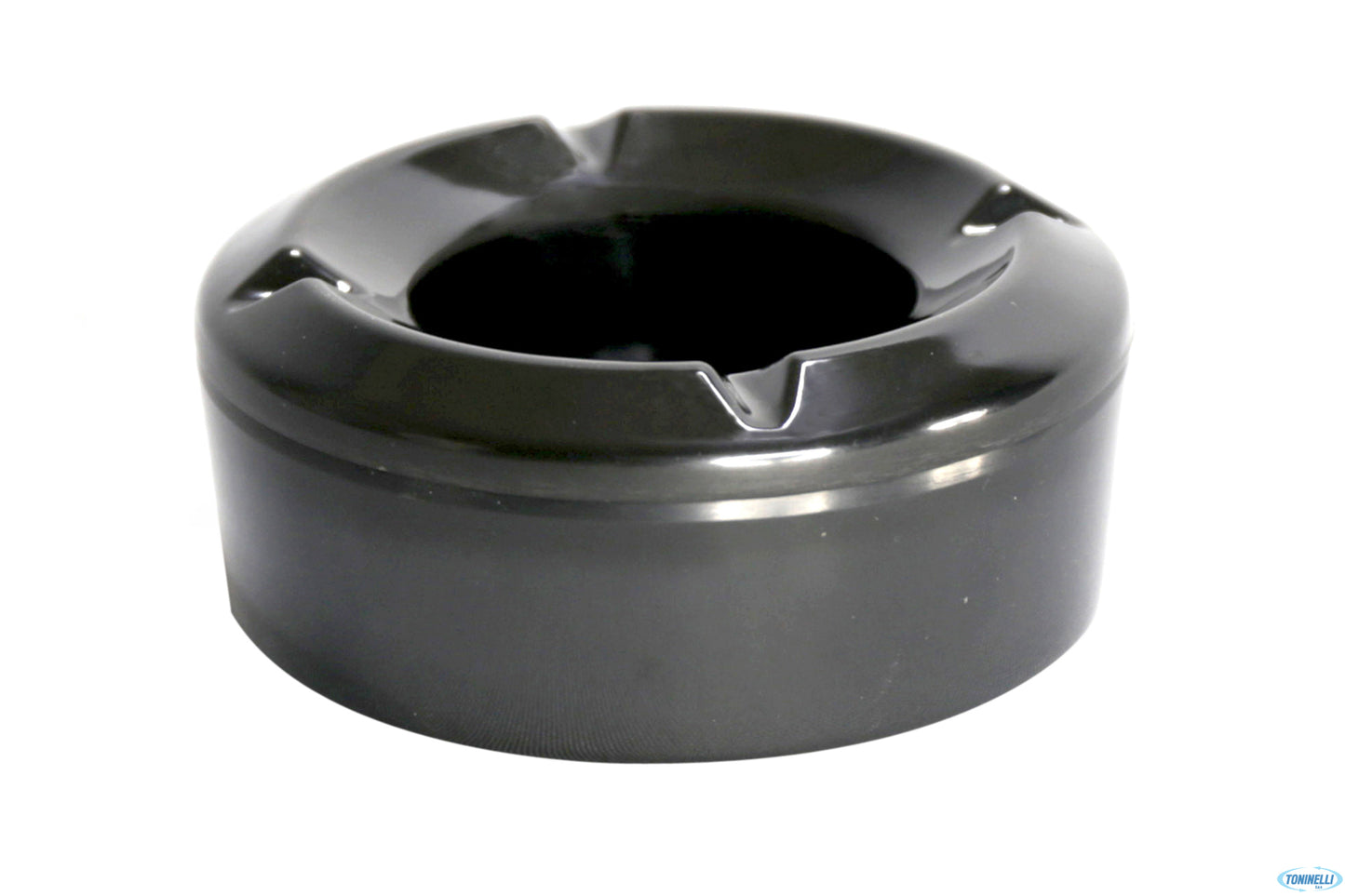 Eafy Tabletop-Posacenere Antivento Melamina Nera Diametro Cm 10,4 H 4,5 E530904Bk00