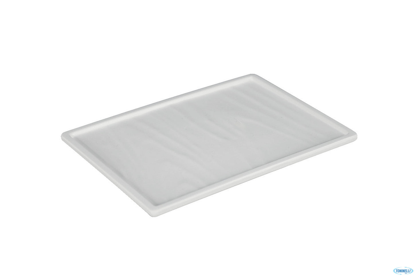 Efay Taiji-Vassoio Rettangolare Melamina Bianca Cm 20,3X14,6 H1,3 E412308Iv00